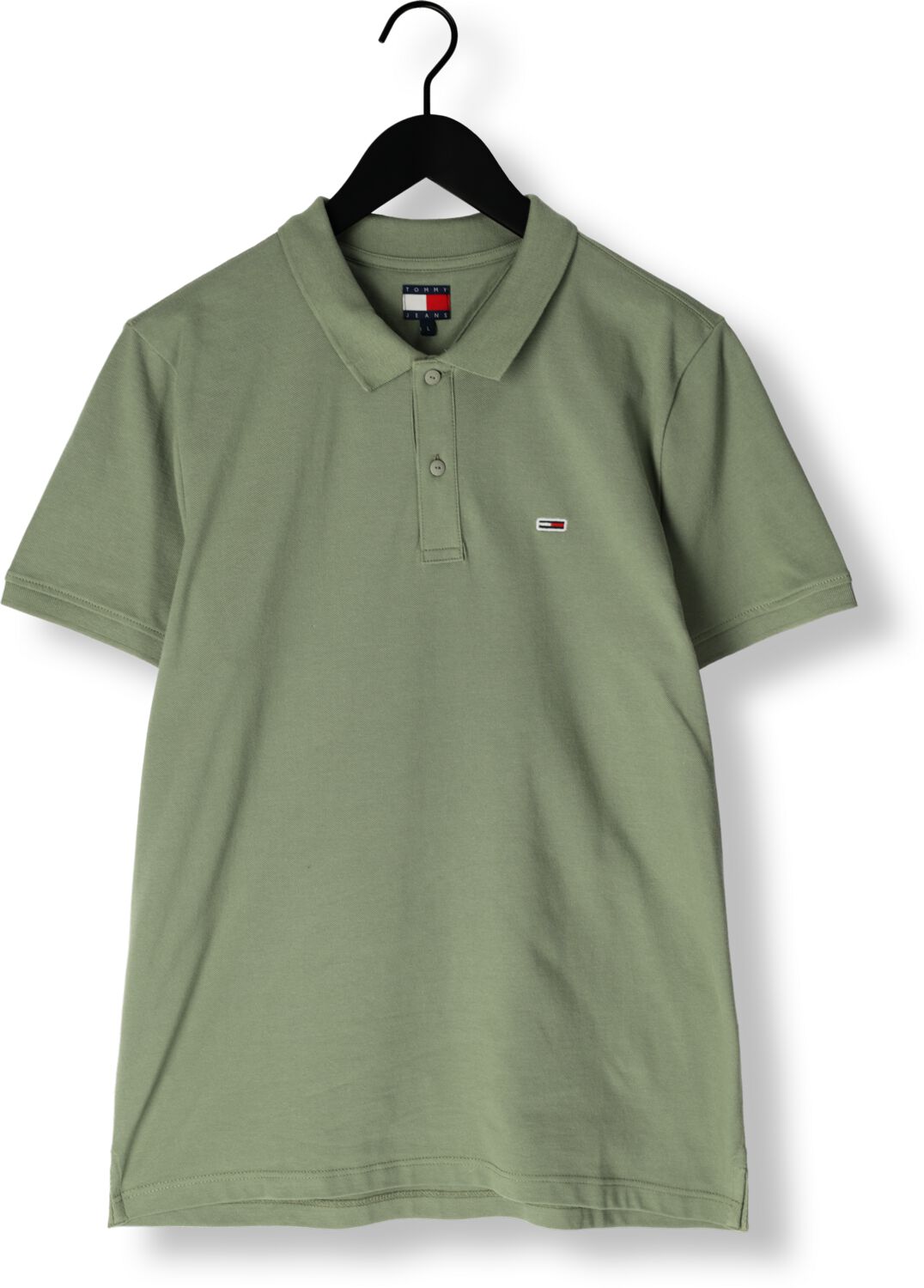 TOMMY JEANS Heren Polo's & T-shirts Tjm Slim Plancket Polo Ext Groen