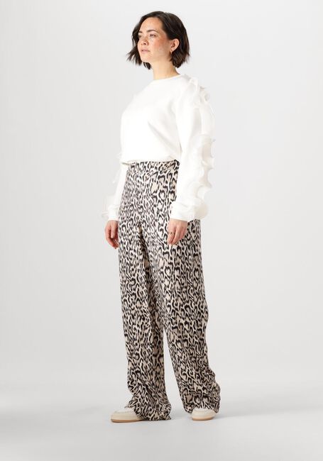 Witte JANSEN AMSTERDAM Top KALLIE TRUI SS 196 LONG SLEEVE RUFFLE - large