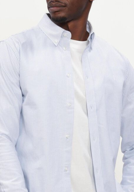 Lichtblauwe LES DEUX Casual overhemd KONRAD OXFORD SHIRT MEN - large