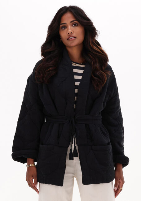 Zwarte BY-BAR Kimono JULIE STEPPED JACKET - large
