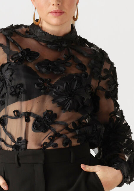 Zwarte AAIKO Blouses LUCIA FLOWER PES 502 - large