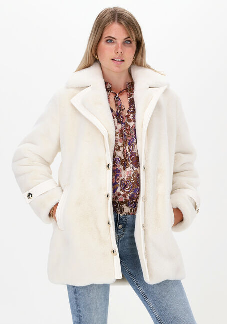 Witte LIU JO Faux fur jas CAPPOTTO COLD - large