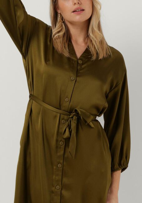 Groene MSCH COPENHAGEN Midi jurk ORIANNE JEANITA SHIRT DRESS - large