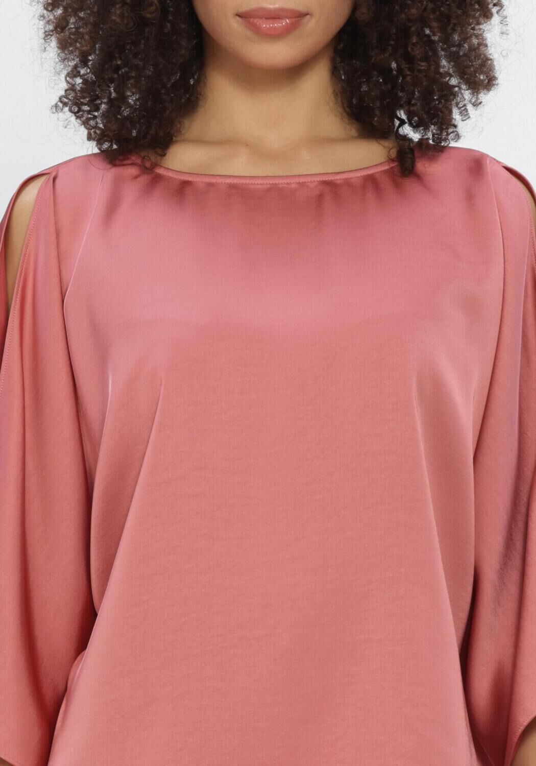 Roze DANTE6 Top RISETTE FLOWING SATIN TOP - large