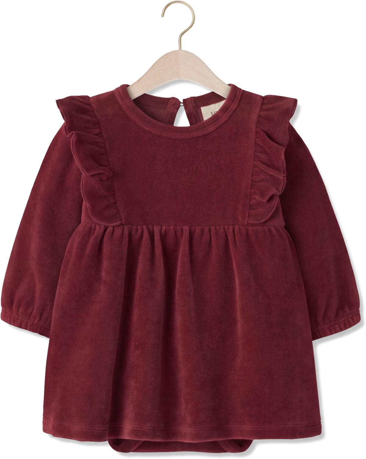 LIL' ATELIER Baby Jurken Nbfsaga Sag Ls Body Dress Lil Bordeaux