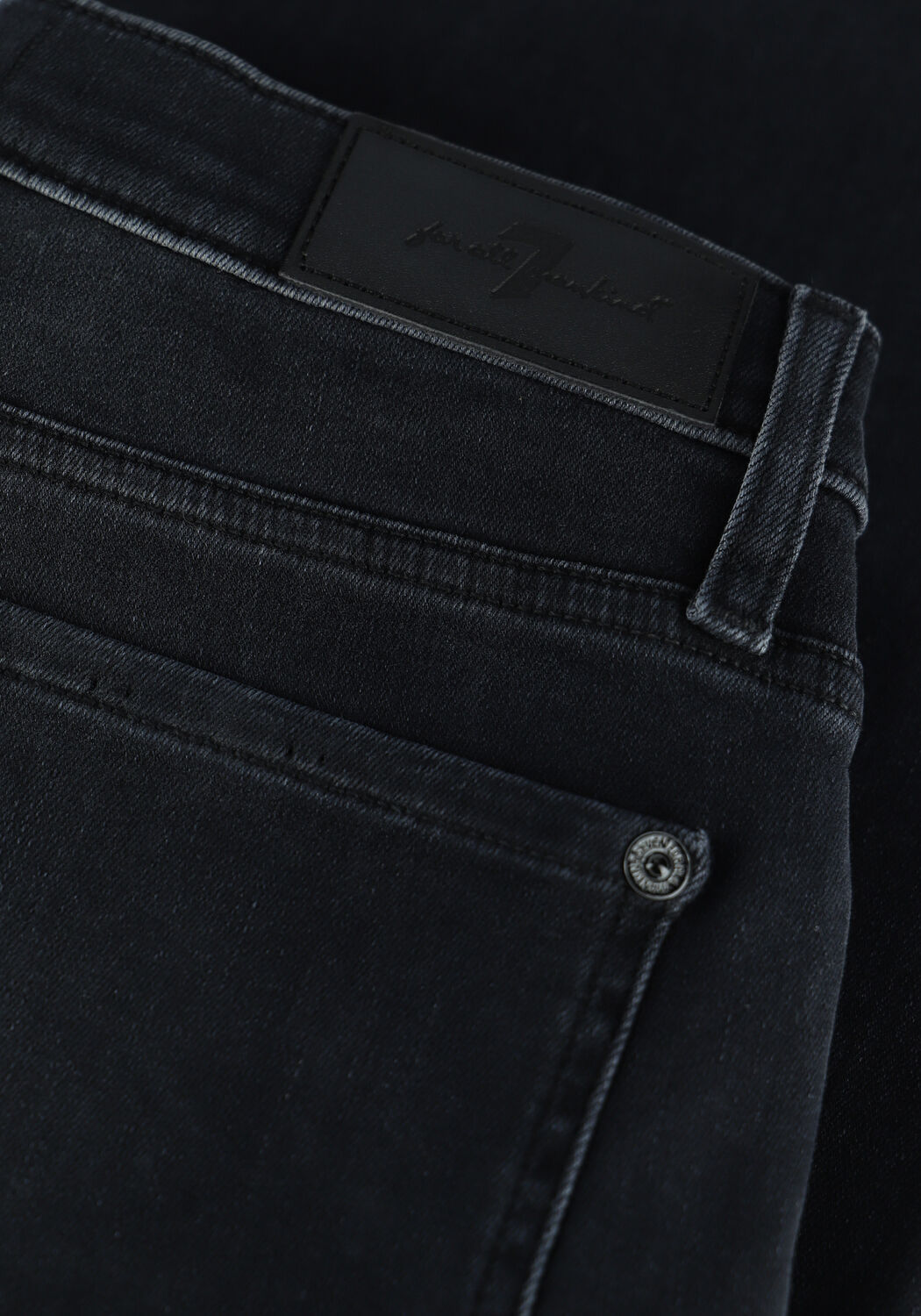 Grijze 7 FOR ALL MANKIND Straight leg jeans CROPPED ALEXA - large