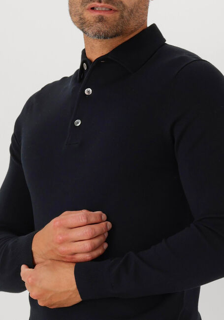 Donkerblauwe PROFUOMO Trui POLO ONEPIECE LUXURY BASIC - large