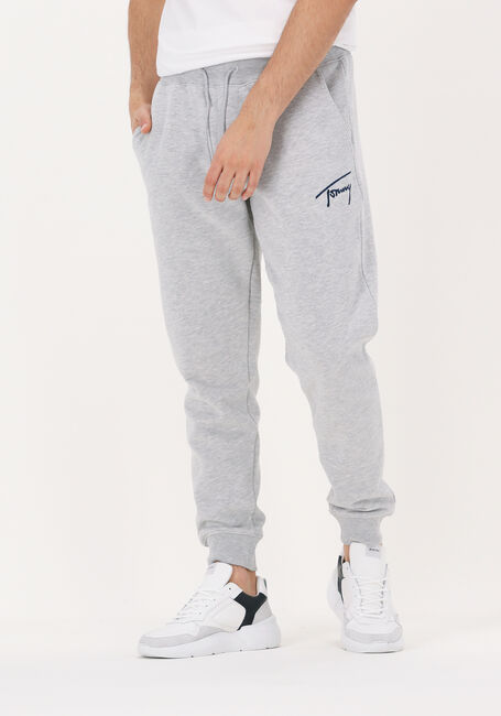 Lichtgrijze TOMMY JEANS Joggingbroek TJM SIGNATURE SWEATPANT - large