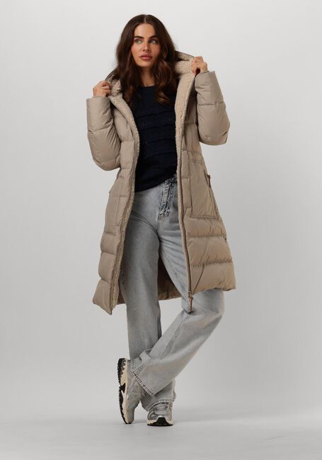 Taupe MOSCOW Gewatteerde jas 07-08-OGGY Taupe MOSCOW Gewatteerde jas 07-08-OGGY - large