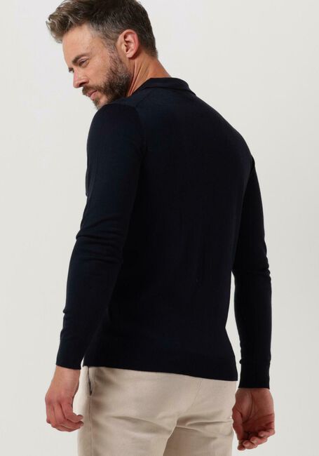 Donkerblauwe PROFUOMO Polo POLO LONGSLEEVE - large