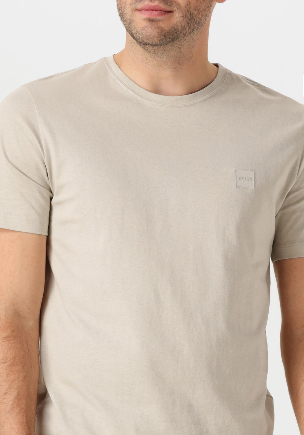 BOSS ORANGE Heren Polo's & T-shirts Tales Zand