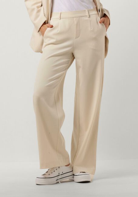 Zand OBJECT Pantalon OBJLISA WIDE PANT - large