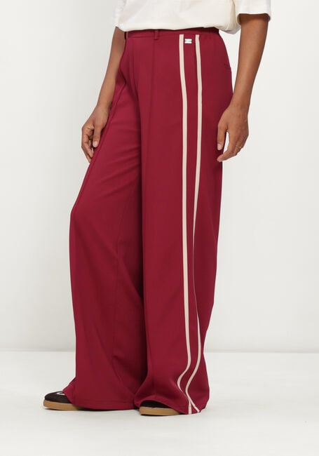 Bordeaux POM AMSTERDAM Wijde broek NORA BURGUNDY RED - large