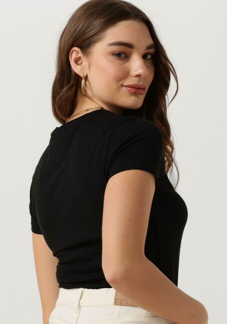 Zwarte TOMMY JEANS T-shirt TJW SLIM ESSENTIAL LOGO - large