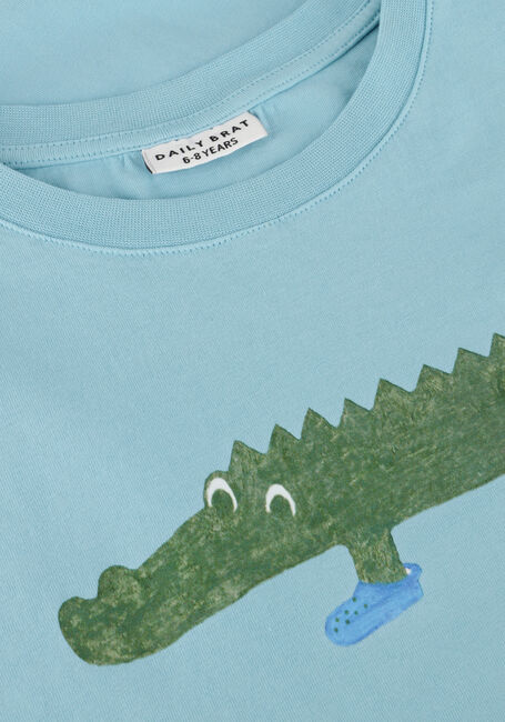 Lichtblauwe DAILY BRAT T-shirt CROCO T-SHIRT - large