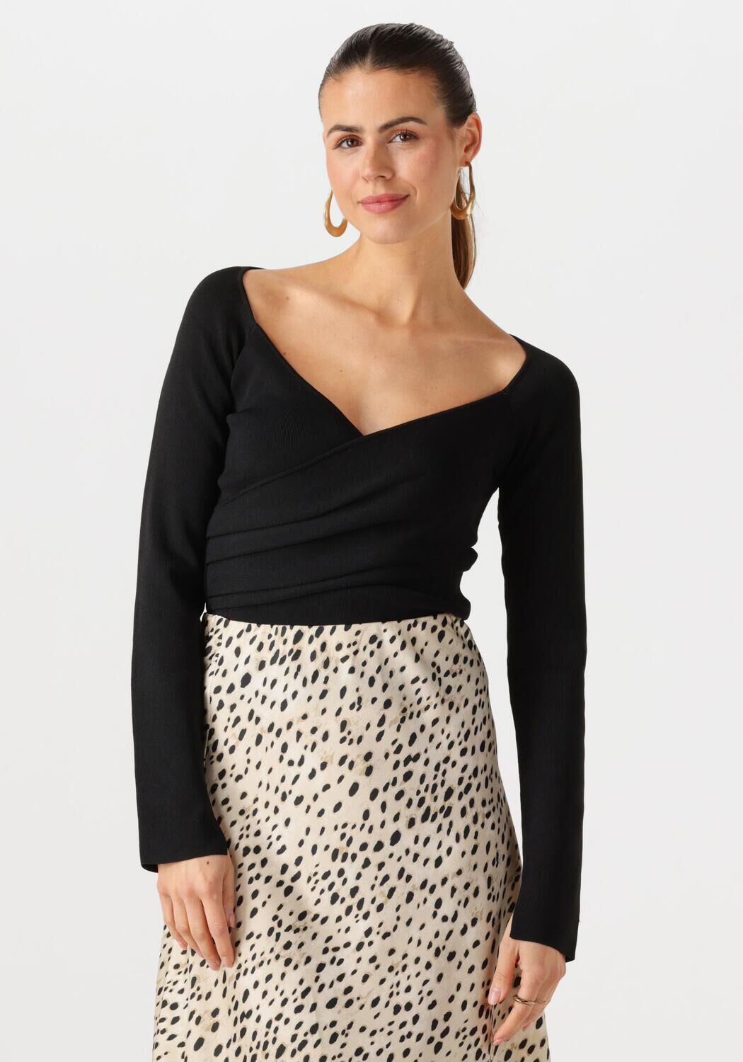 NEO NOIR Dames Tops & T-shirts Elaina Knit Blouse Zwart