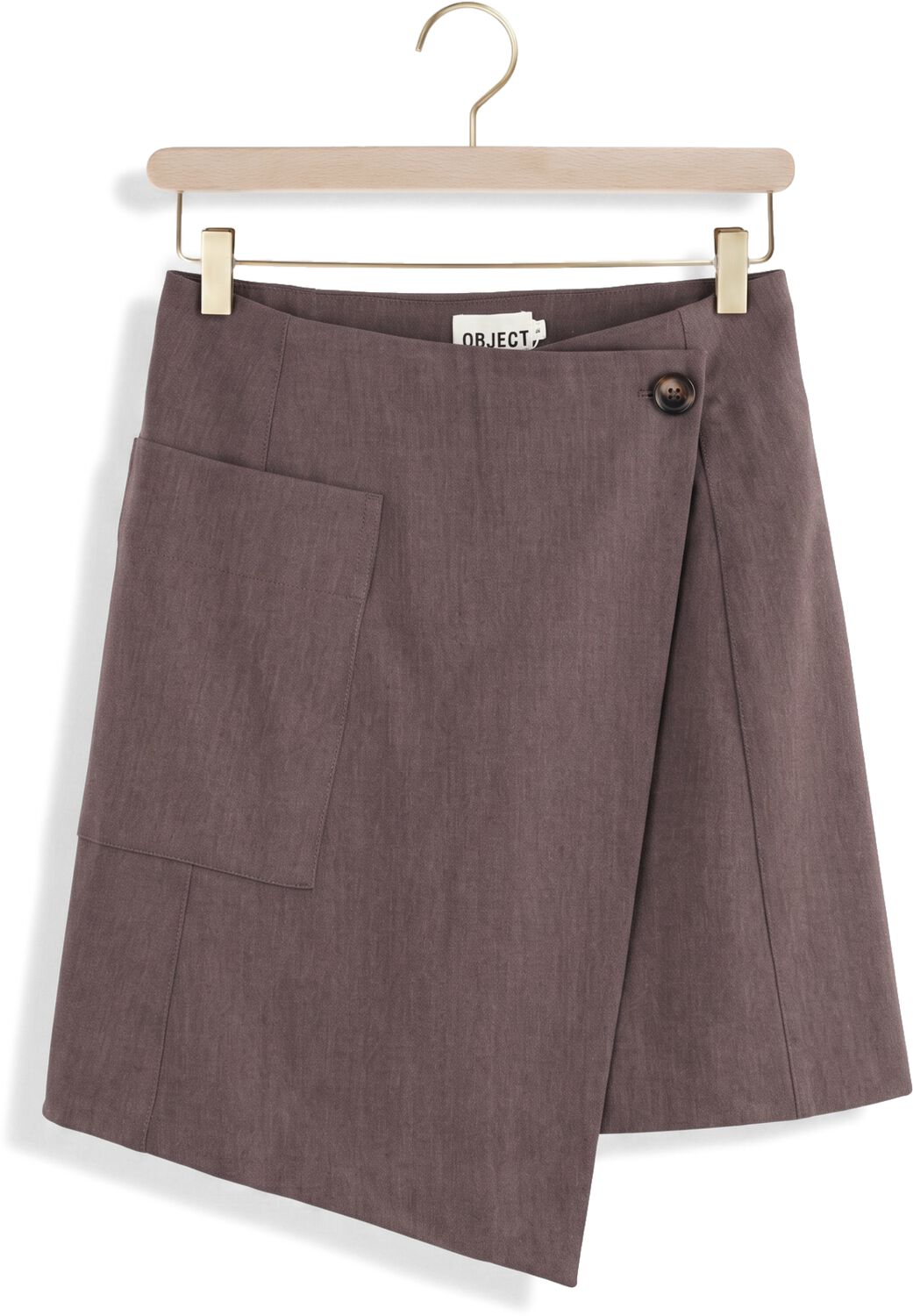 OBJECT Dames Rokken Objlisa Re Wrap Skirt Bruin
