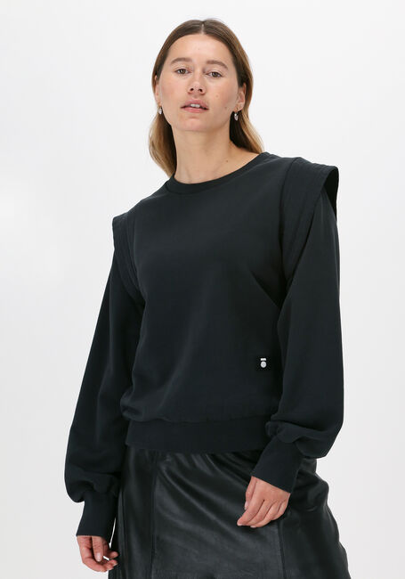 Zwarte 10DAYS Sweater SWEATER STATEMENT SHOULDER - large