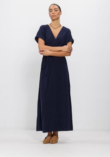 Donkerblauwe GRACE & MILA Maxi jurk SS26110005 - large
