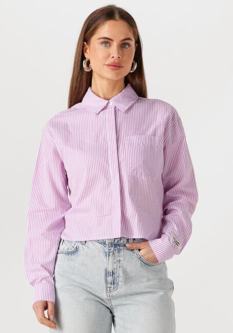 Roze COLOURFUL REBEL Blouses ALIYA STRIPE BOXY BLOUSE - large