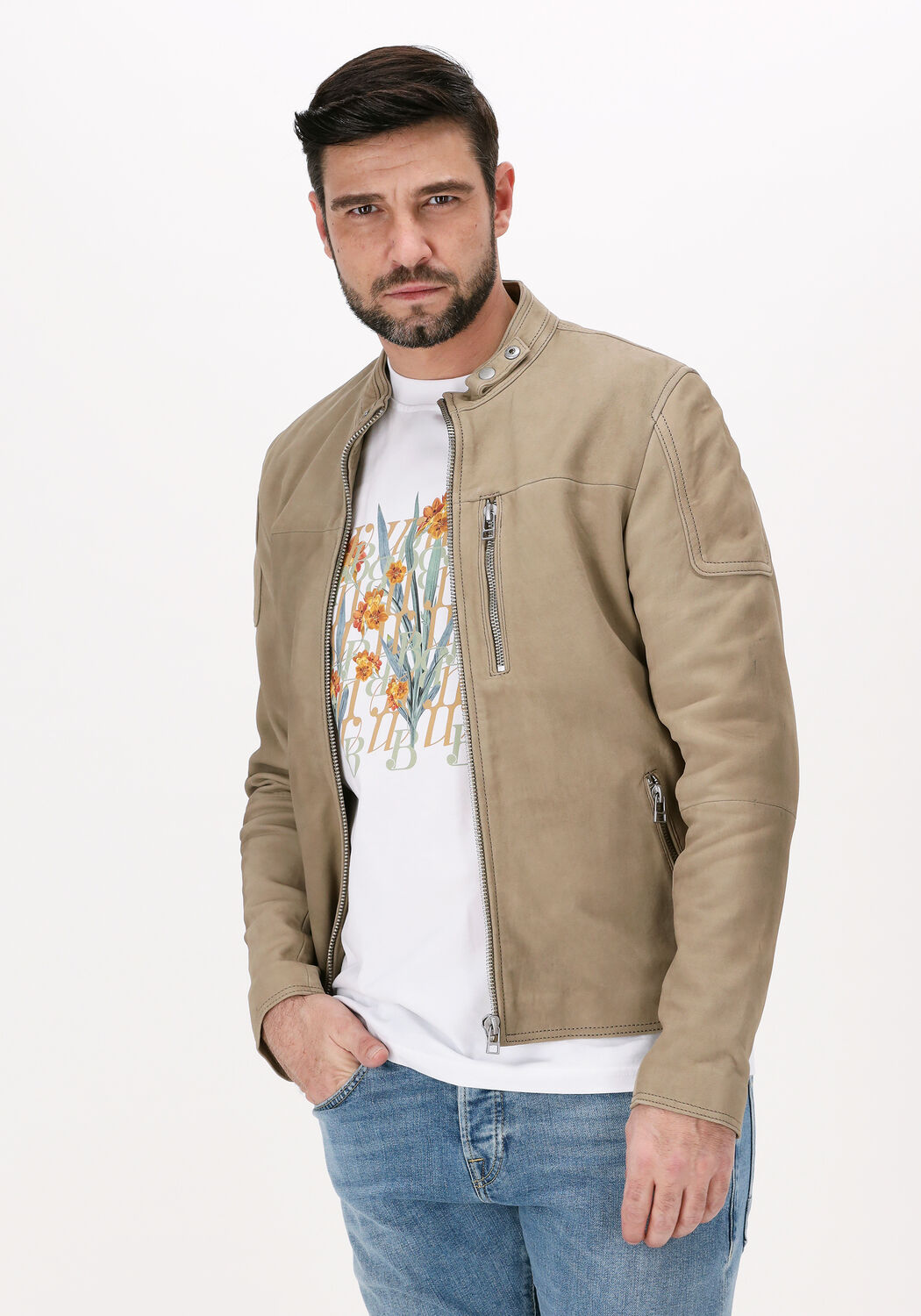 Tommy hilfiger leren cheap jas heren