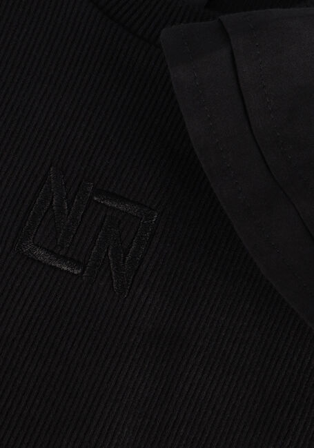 Zwarte NIK & NIK T-shirt VOLANT SLEEVE RIB T-SHIRT - large