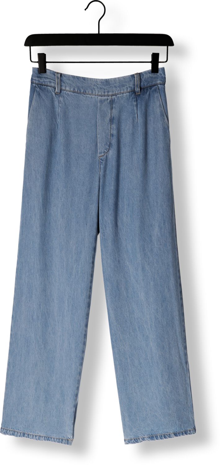 OBJECT Dames Broeken Objframe Lisa Wide Mw Pants Blauw