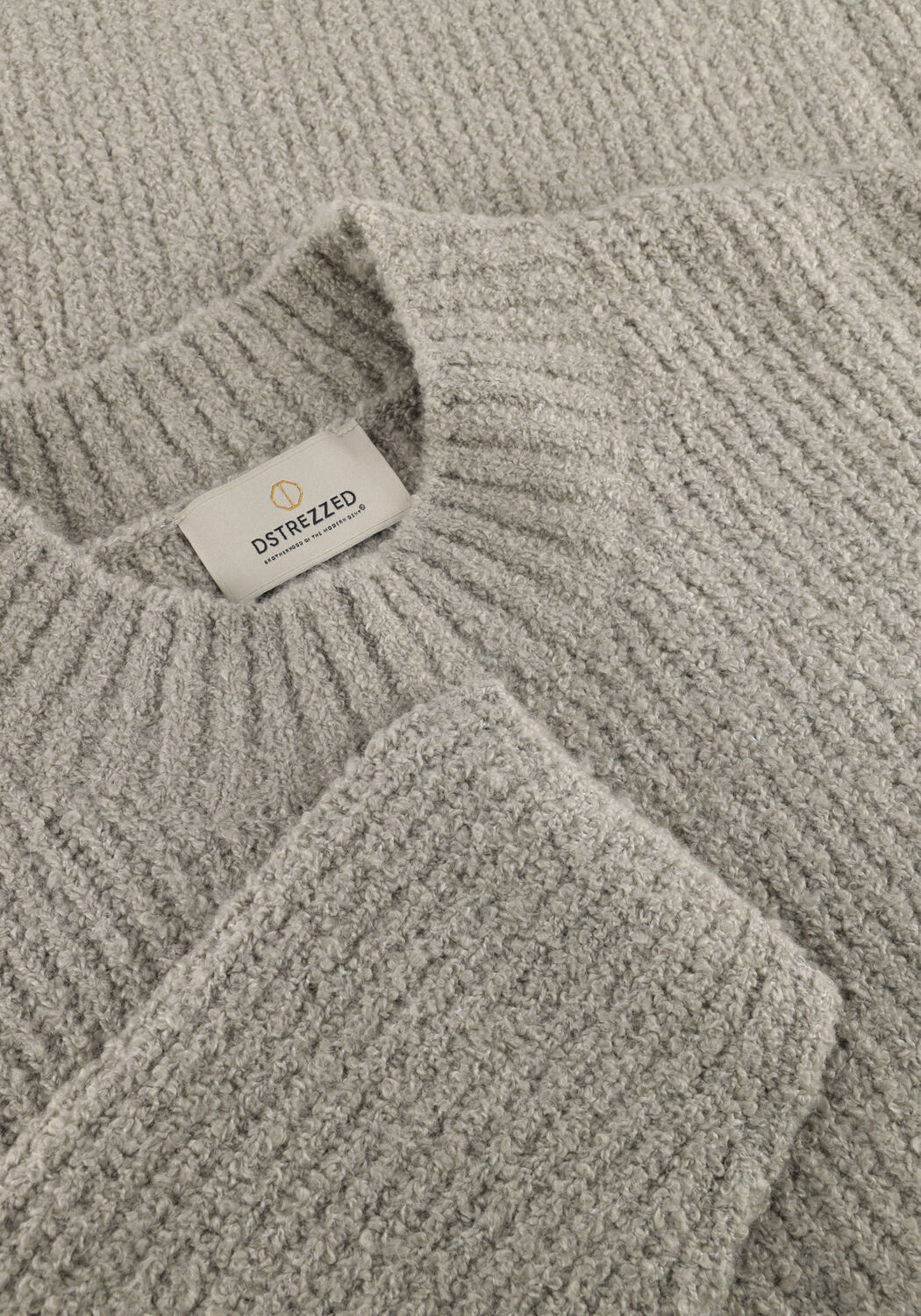 Grijze DSTREZZED Trui QUINT MOCK NECK - large