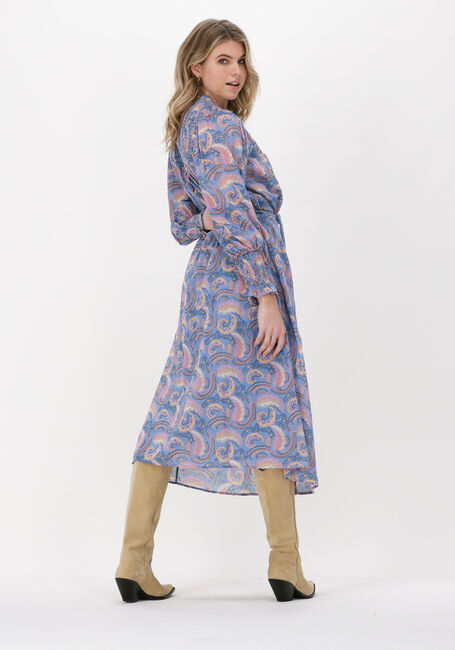 Lichtblauwe ANTIK BATIK Maxi jurk PIETRA LONGDRESS - large