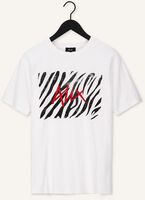 Ecru ALIX THE LABEL T-shirt LADIES KNITTED ZEBRA ALIX T SHIRT Ecru ALIX THE LABEL T-shirt LADIES KNITTED ZEBRA ALIX T SHIRT - medium