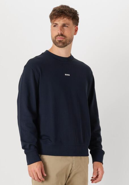 Donkerblauwe BOSS ORANGE Sweater WESMALLCREW 10244192 01 - large