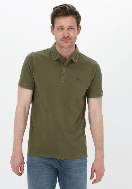 Olijf CAST IRON Polo SHORT SLEEVE POLO COTTON GD PIQUE - large