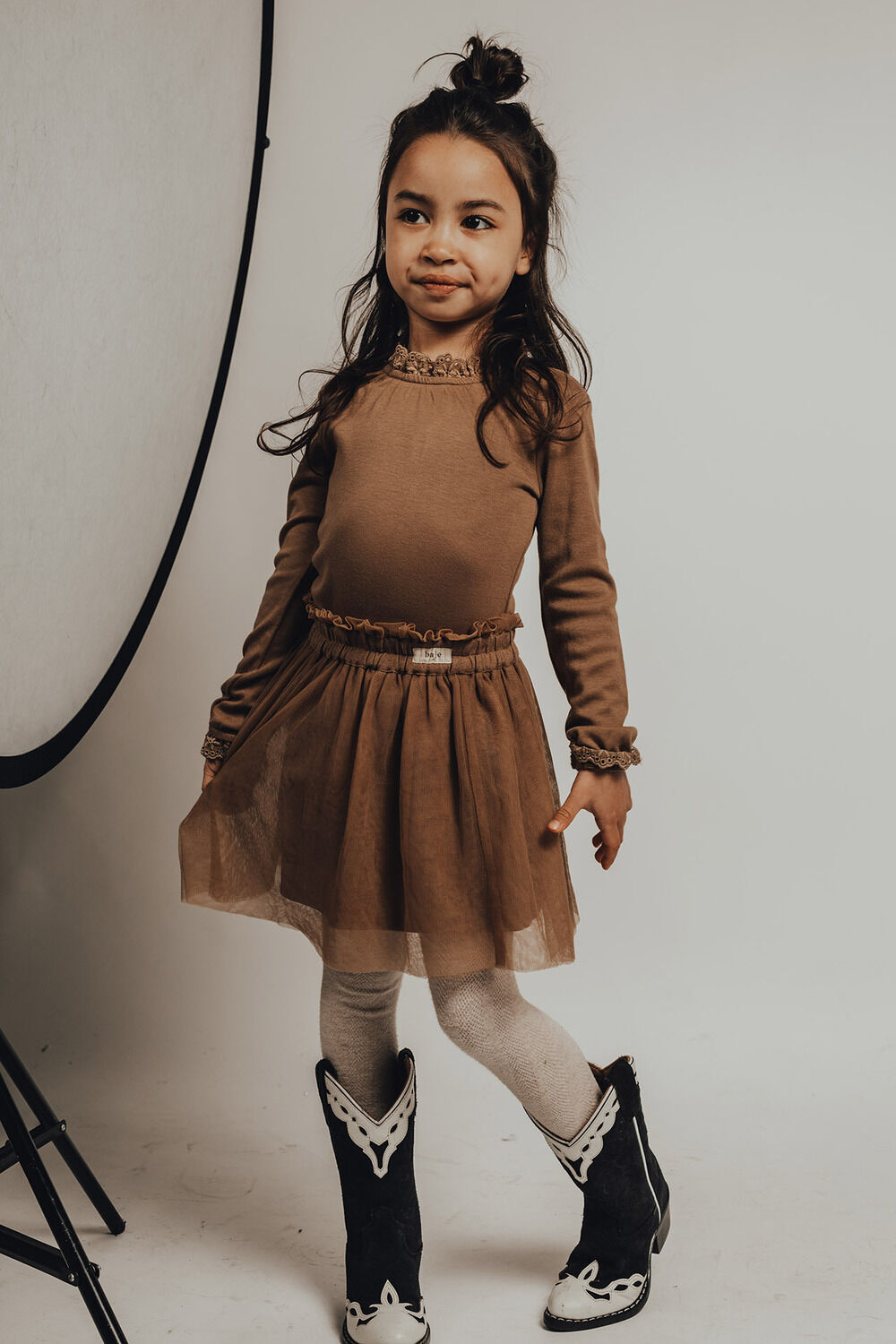 Bruine BAJE STUDIO Minirok BERRY - large