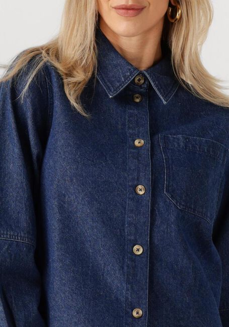 Donkerblauwe MODSTRÖM Blouses POSSYMD SHIRT - large