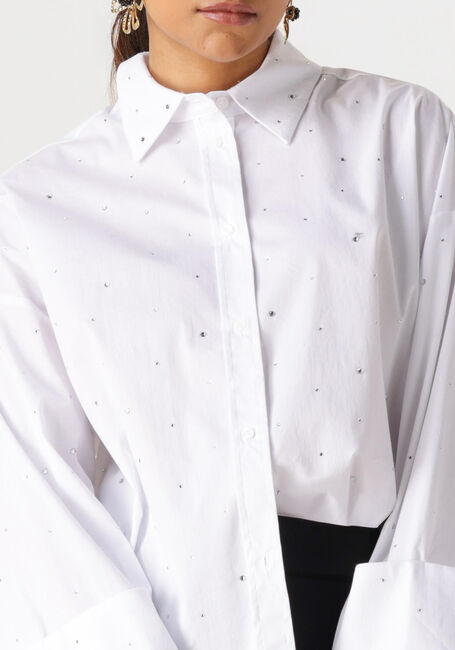 Witte CO'COUTURE Blouses LENICC WIDE CUFF STONE SHIRT - large