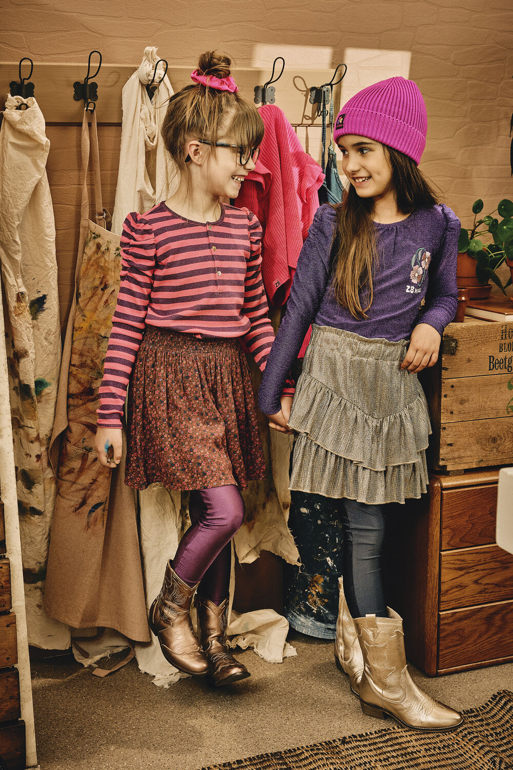 Roze Z8 Minirok LAURA - large