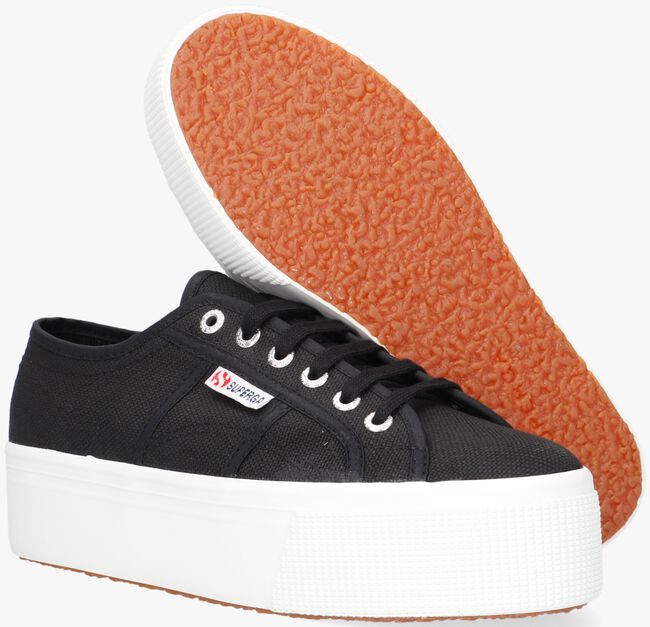 Zwarte SUPERGA Lage sneakers 2790 COTW LINE UP AND DOWN - large