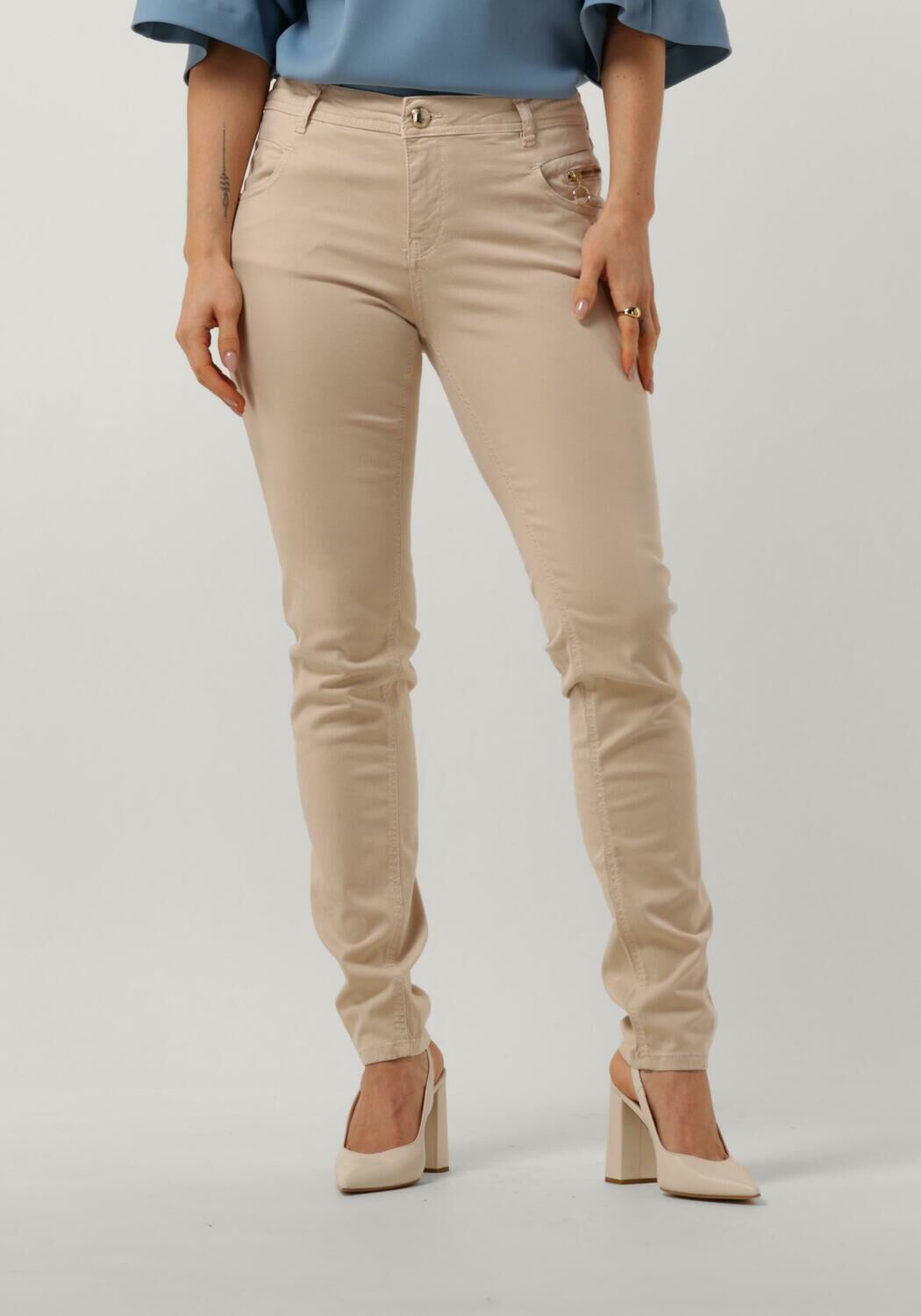 MOS MOSH Zachte en Simpele Mmnelly Rosemany Broek Beige Dames