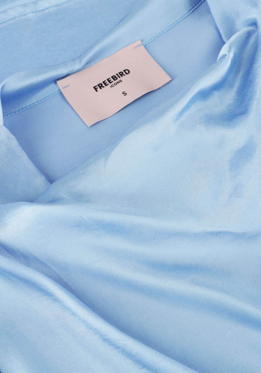 Lichtblauwe FREEBIRD Blouses TESKE LS - large