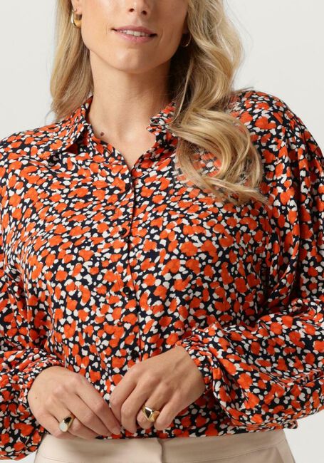 Oranje ANOTHER LABEL Blouses JAYLA DOT SHIRT L/S - large