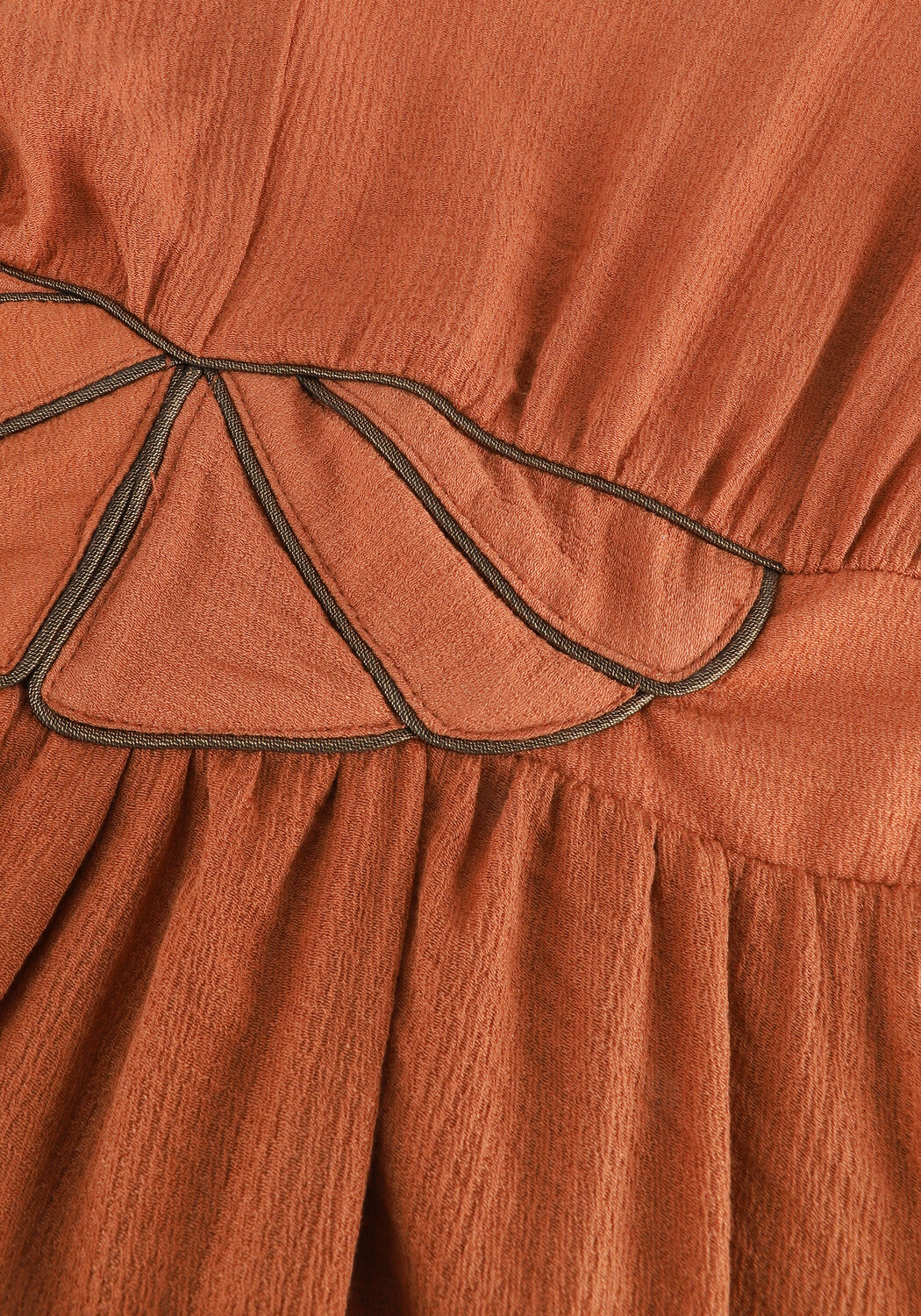 Bruine LOUIZON Maxi jurk WESTWAY ROBE - large