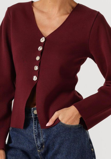 Bordeaux Y.A.S. Trui YASMIKKALA LS KNIT CARDIGAN S. - large