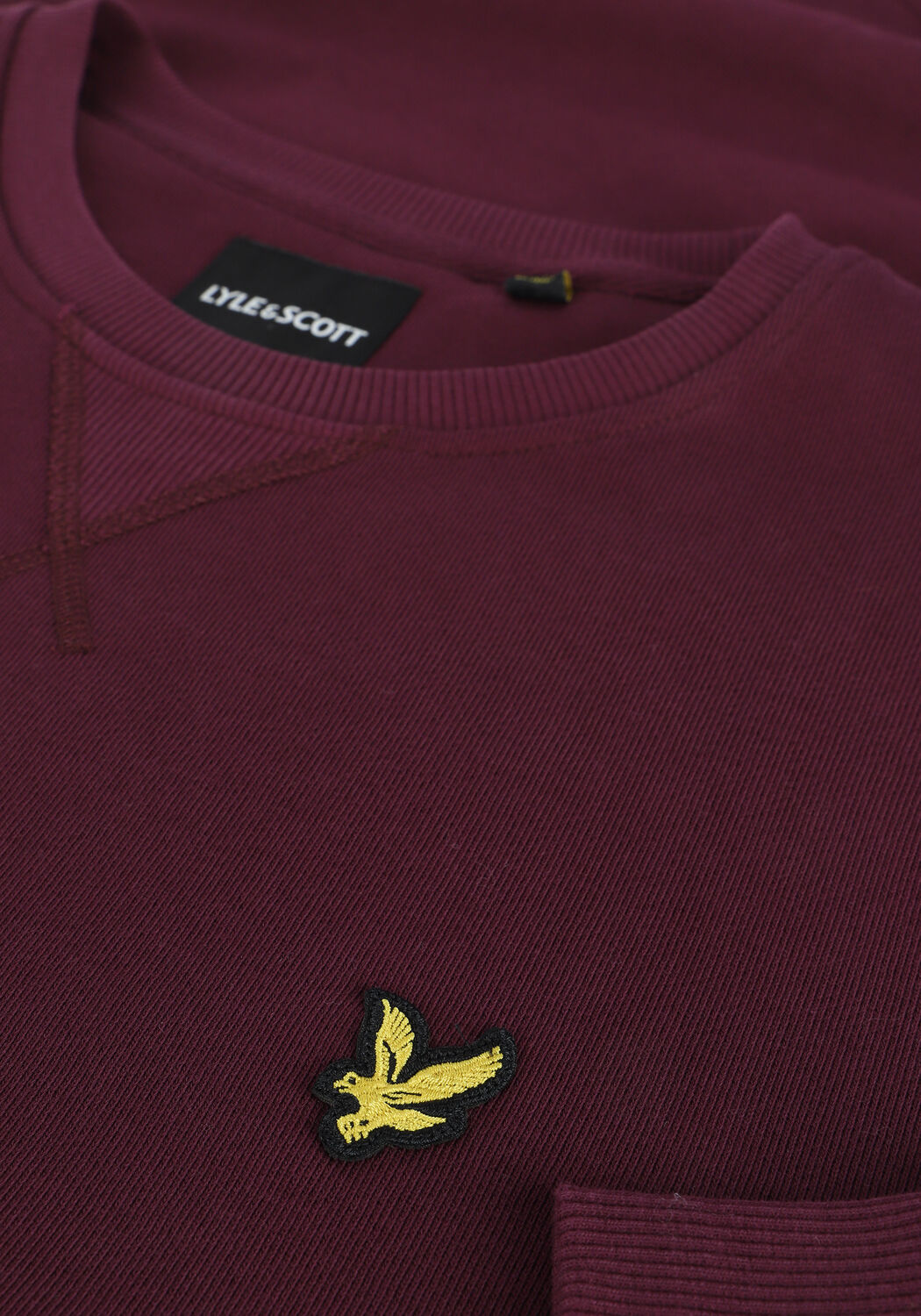 Bordeaux LYLE & SCOTT Sweater CREW NECK SWEATSHIRT - large