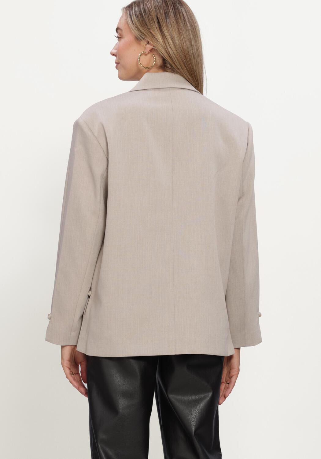 Beige MSCH COPENHAGEN Blazer MSCHMARCELI OVERSIZED BLAZER - large
