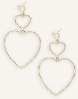 Goudkleurig NOTRE-V Oorbellen EARRING LOTS OF HEARTS - medium