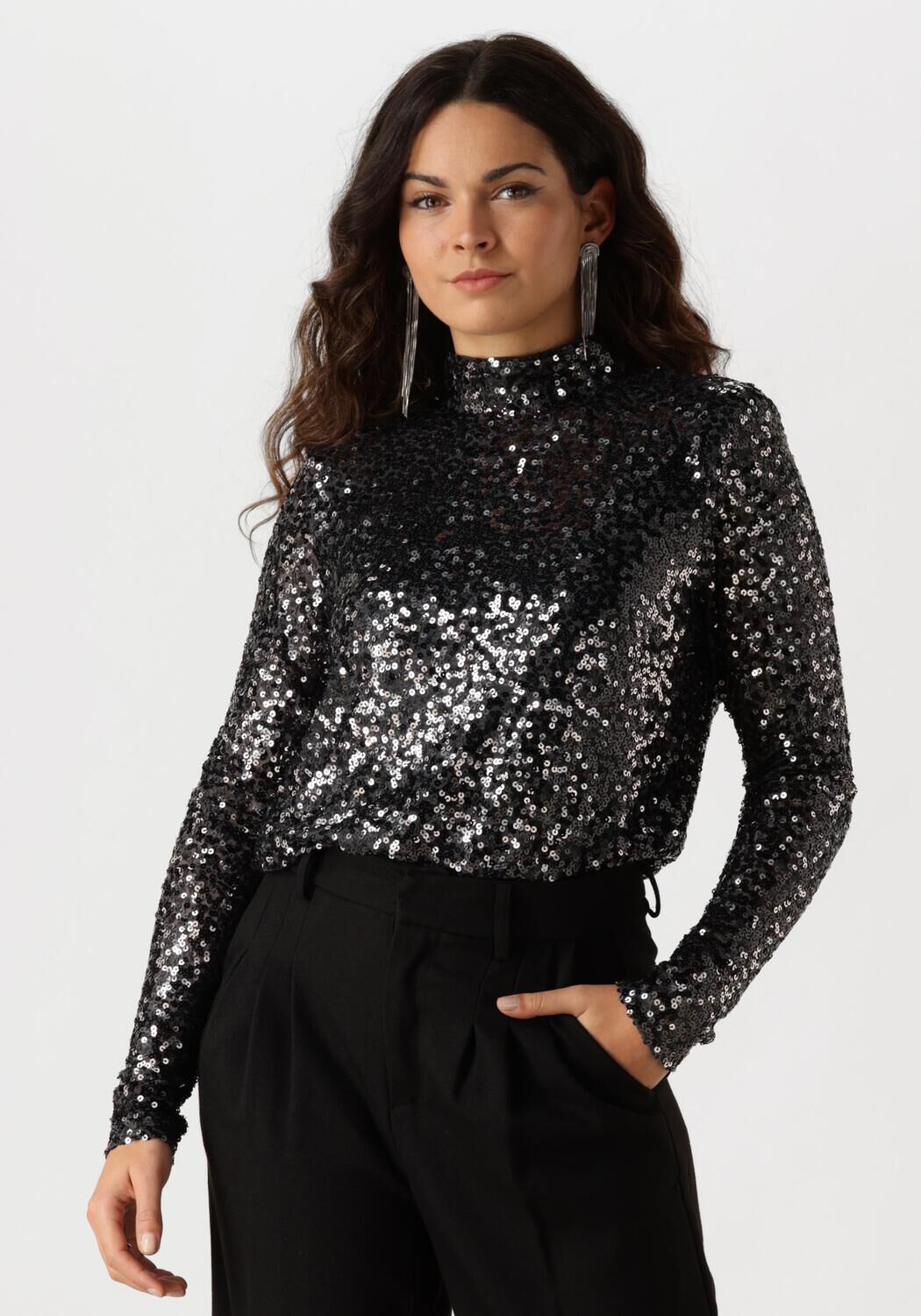 MY ESSENTIAL WARDROBE Dames Tops & T-shirts Fallonmw Bodystocking Blouse Grijs