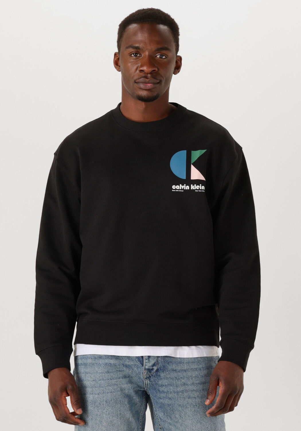 CALVIN KLEIN Heren Truien & Vesten Ls E 350trry Ck Bhs Zwart