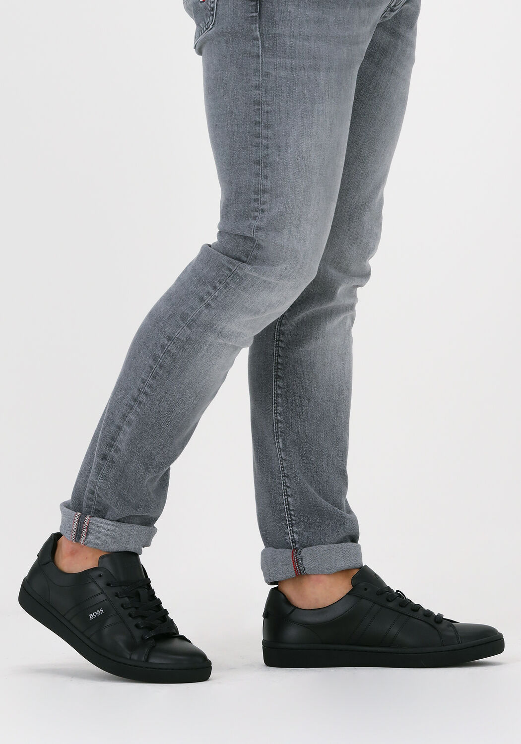 Zwarte BOSS Lage sneakers RIBEIRA TENN LTPL - large