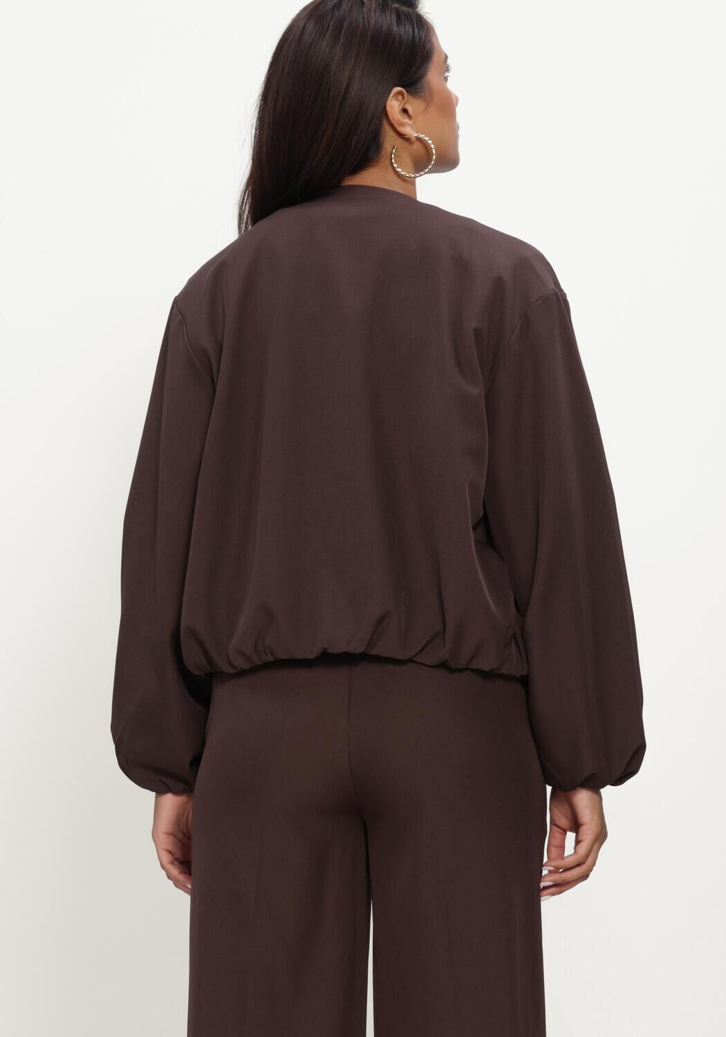 Bruine CO'COUTURE Jassen LUNACC BALLOON ZIP JACKET - large