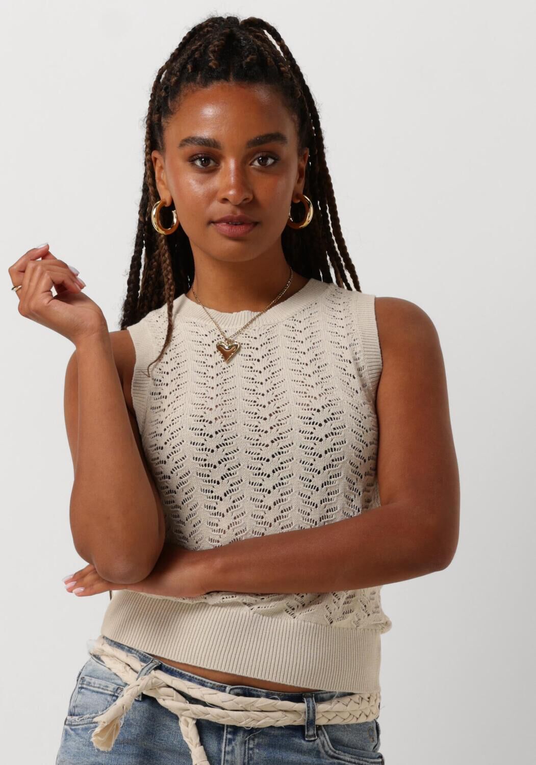 CIRCLE OF TRUST Dames Tops & T-shirts Marieke Top Beige